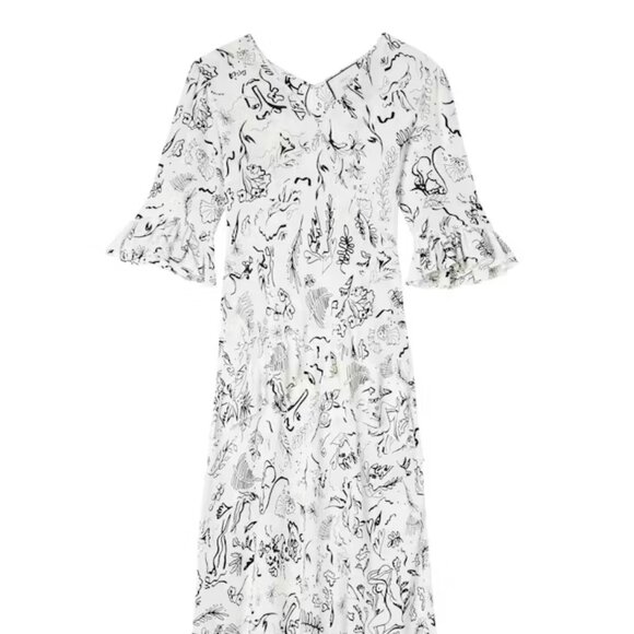 RIXO x Laura Jackson Maxi Dress Medium - Picture 1 of 4